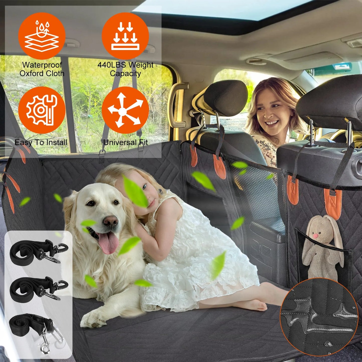 Dog Car Seat Cover For Back Seat