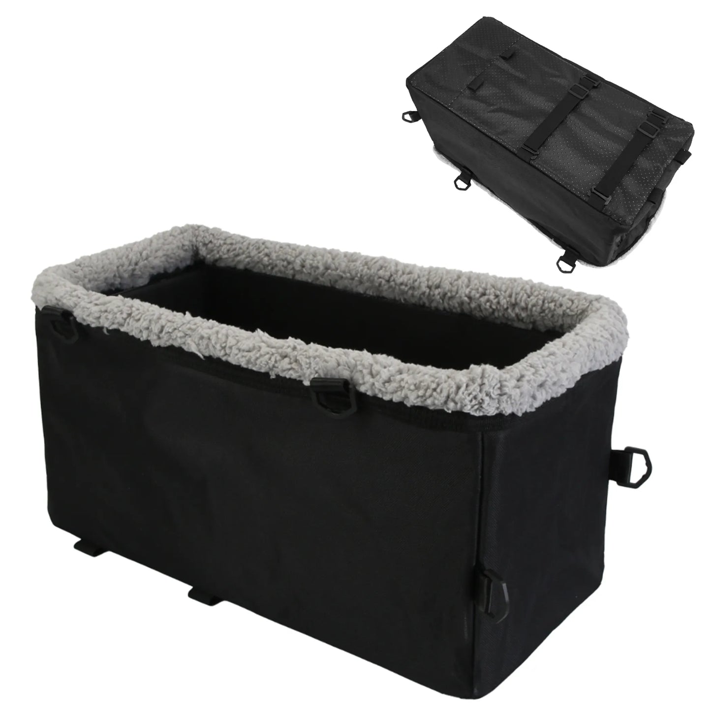 Small Dog Car Seat with Harness Center Console Pet