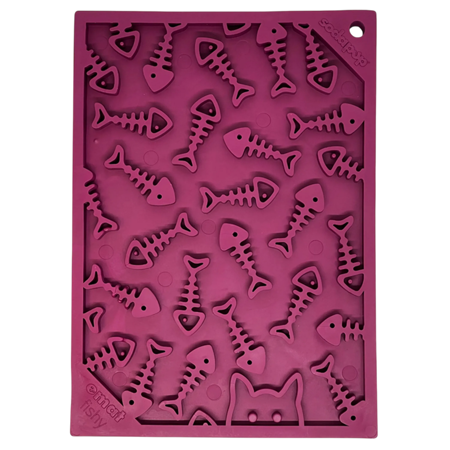 Fishy emat - Small Enrichment Lick Mat for Dogs and Cats